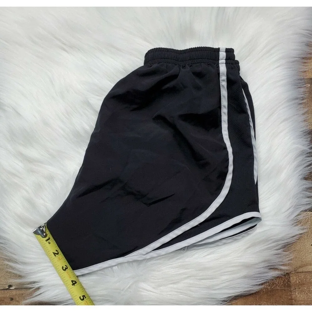 Nike Dri-Fit Tempo Lined Running Athletic Shorts Women's Size Small Black /White
